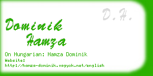 dominik hamza business card